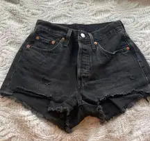 Levi 501 Black Shorts 