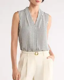 V-Neck Sleeveless Woven Shell Top by Nordstrom Rack Women's Size M