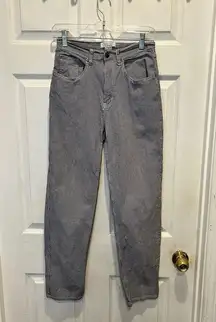 Cherokee Vintage 90s Gingham Tapered High Waist Pants Stretch Navy‎ Blue Sz 6P