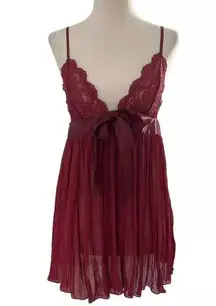 Victoria's Secret Red Lingerie Sleepwear Dress Women's Size Small | 10F-4