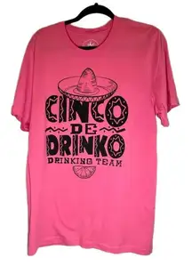 Cinco de Drinko Drinking Team Pink T-shirt