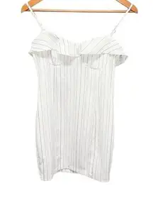 Lush Clothing Lush Corset White Stripped Dress size Small