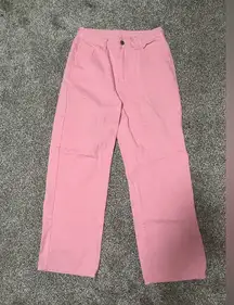 Pink mom jeans