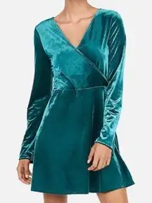 Velvet Green Mini Dress