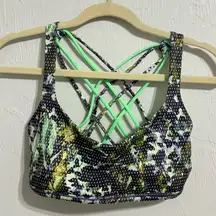 Lululemon Free to Be Sports Bra Floral Print Size 10