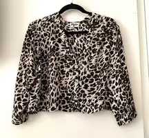 SHOW ME YOUR MUMU‎ Animal Print Boxy Top