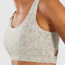 Gymshark Green Fleur Texture Sports Bra Small