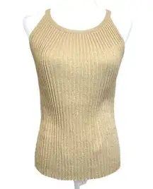 Alberto Makali Sleeveless Golden Top Size XS