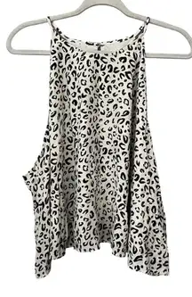 11 Honoré Women's Plus Size 24 Leopard Print Halter Blouse Casual