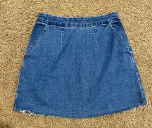 Denim Mini Skirt