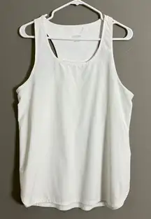 Calvin Klein sz M white athletic tank top‎