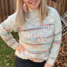 Maurices Multi Yarn Mock Neck Pullover Sweater