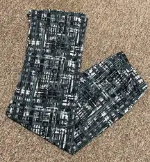Gray/ Black block patch high waste/ wide legs pants - Size medium Tall