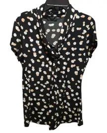 T Tahari Short Sleeve Blouse Size Medium