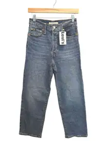 Levi’s Ribcage Straight Ankle Jeans Women’s Size 26 Blue Medium Wash Denim FLAW