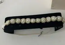 Boutique White faux pearl and bead headband