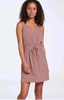 CALIA Women's Double Scoop Dress NWT Hazy Plum