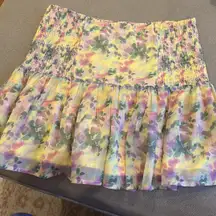 Wren yellow mini skirt