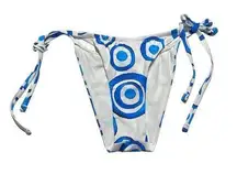 Solid & Striped Women’s Sz S The Ryder Bikini Bottom Evil Eye NWOT Blue White