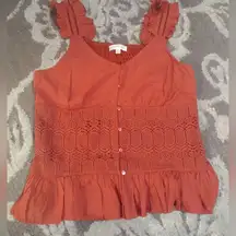 ADIVA  Eyelet Tank Top