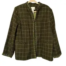 Susan Graver Sequins Beads Embellished Embroidered Blazer 1X‎ NWT