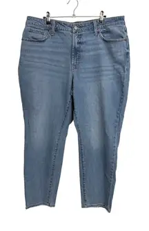 Old Navy O.G. Straight Ankle Jeans Womens Size 16 Blue Curvy Fit High Waisted