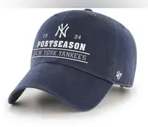 47 Adult 2024 MLB Postseason New York Yankees Navy Cleanup Baseball Hat NWT
