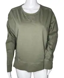 Athleta Sweatshirt Womens Medium Green Cruise Long Sleeve Top Lounge‎ Athleisure