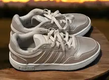 Adidas Hoops 3.0 Low Metallic Pink Sneakers‎ Womens Shoes Size 6.5