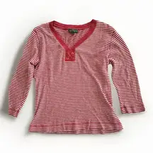 Ralph Lauren LRL Striped Women‎ Large Classic Old Money Luxury Quiet Preppy Top