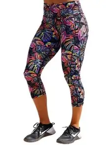 Constantly Varied Gear CVG Tropic Like Its Hot Crossfit Capri Leggings Size XL