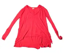 Free People Waffle Knit Long Sleeve Top 
SIZE XS