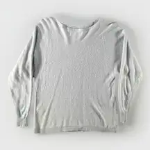 Bianco & Blu Italy Light Blue Cashmere Wool Blend Pullover Sweater Size Medium M