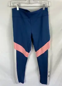 Adidas Climalite Blue Pink Leggings Size Medium