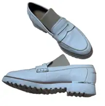 Franco Sarto Cream Colored Slip On Loafer Style Flats Size 8.5 Loafers