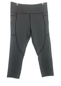 ZYIA Active Black‎ Pull On Capri Leggings Pants Women's Size 14-16