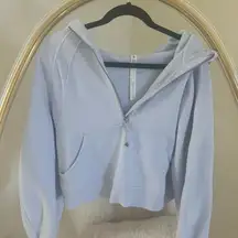 Light blues women’s lululemon hooded scuba