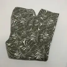 Talbots Signature Crop Palm Print Pant