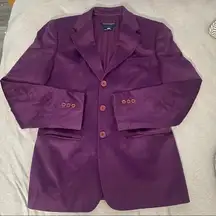 Giorgio Armani Coat Purple Cashmere Vestimenta Spa Sz 44