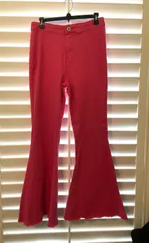 Pink Flare & Wide Leg Pants