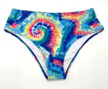 Shein Womens Bikini Swim Bottoms Size 3X Tie Dye Beachy Hippie Festival Summer‎