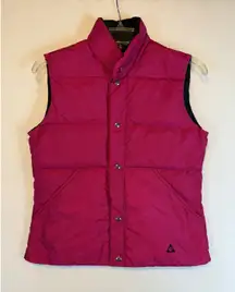 Vintage Gerry Womens Down Vest Full Snap Puffer Quilted Sleeveless Winter