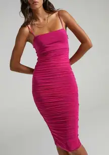 Showpo Coming For You Mesh Bodycon Midi Dress