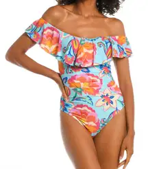 La Blanca Island Goddess Off The Shoulder Swimsuit