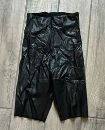 Commando faux leather bike shorts