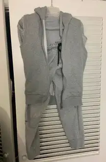 XS 2 Pc Grey Sweat Pant Jogger Suit 