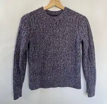 Banana Republic Womens Cable Knit Sweater S Multicolor Wool Blend crewneck