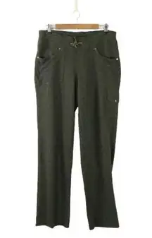 Kuhl Heathered Olive Green Knit Outdoor Hiking Activewear Pants Women's 12 Long