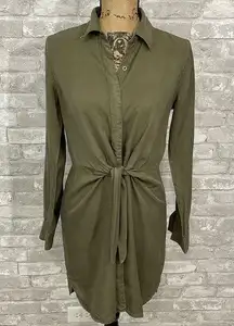 ELAN Front Tie Shirt Dress