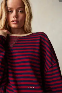 Classic Stripped Oversized Crewneck